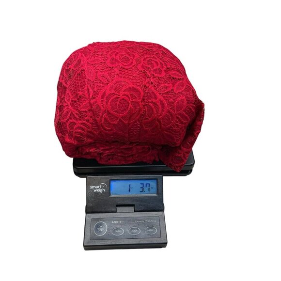 Torrid Mini Lace Skater Dress Stretchy Size 1X 14/16 NEW Jester Red - Picture 6 of 6